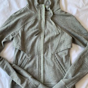 Lululemon gray zip up hoodie size 2